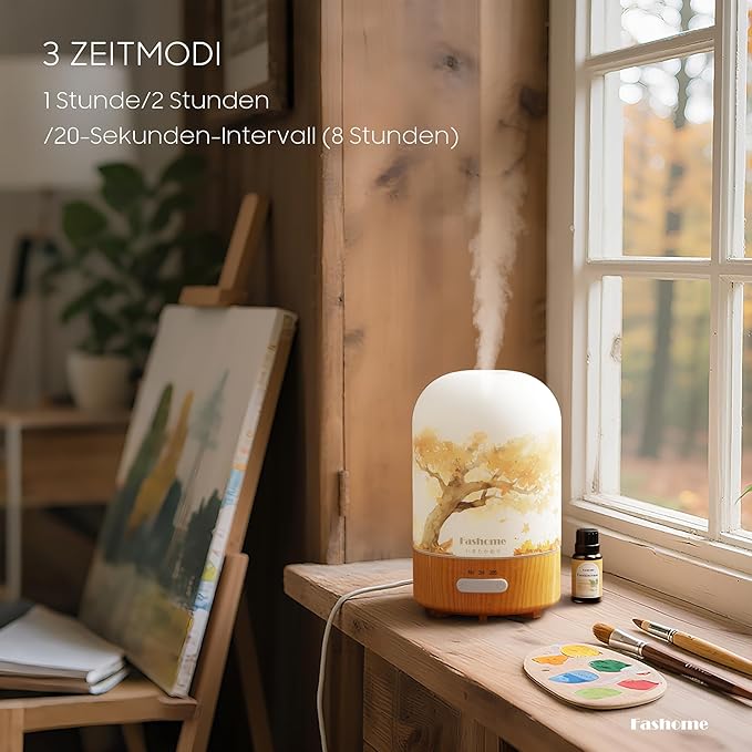 Essential Oil Diffuser Hand Blown Glass, 100ml Small Aromatherapy Diffuser - Image 7