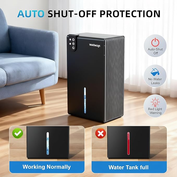 Dehumidifier for Home Small Dehumidifiers for Basement, Auto Shut-Off, Sleep - Image 5