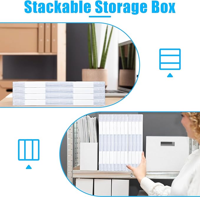 SAYEEC Portable Project Case A4 Plastic Transparent File Storage Box - Image 4