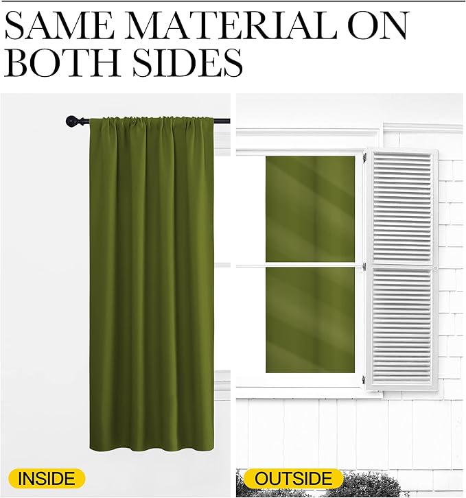 NICETOWN Christmas Window Curtains Blackout Drapes - Image 6