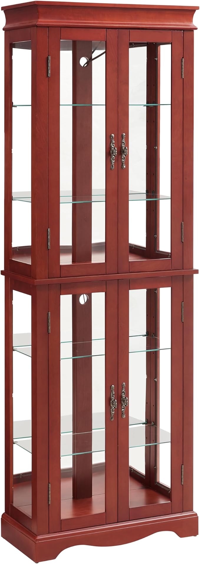Lighted Glass Curio Cabinet - Image 3
