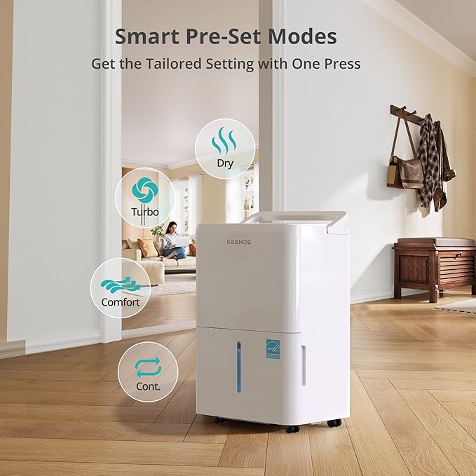 Kesnos 2, 500 Sq. Ft. Energy Star 2025 Dehumidifier - Image 4