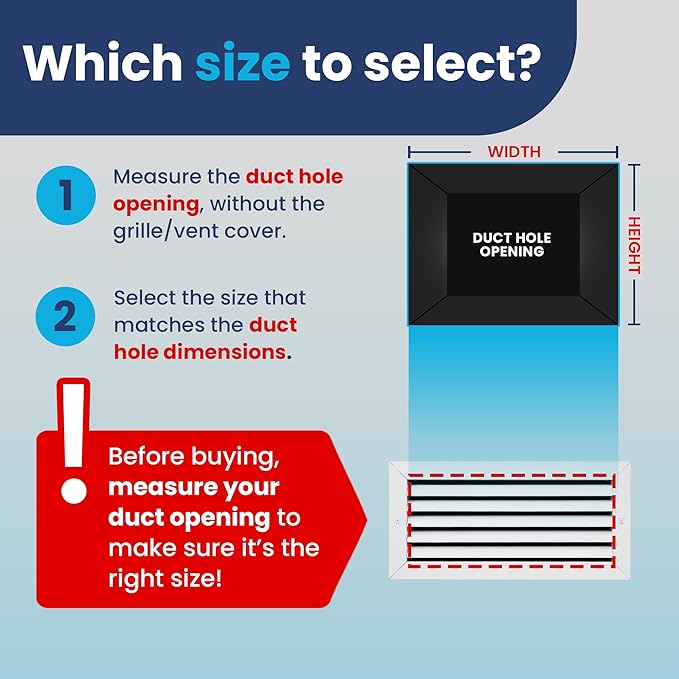 14x6 Inch Air Return Vent Cover Decorative – Premium Aluminum AC Vent Cover - Image 3