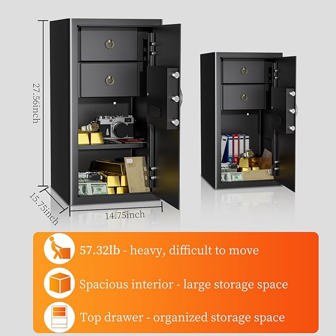 WASJOYE Large Cabinet Safe Box - Image 6