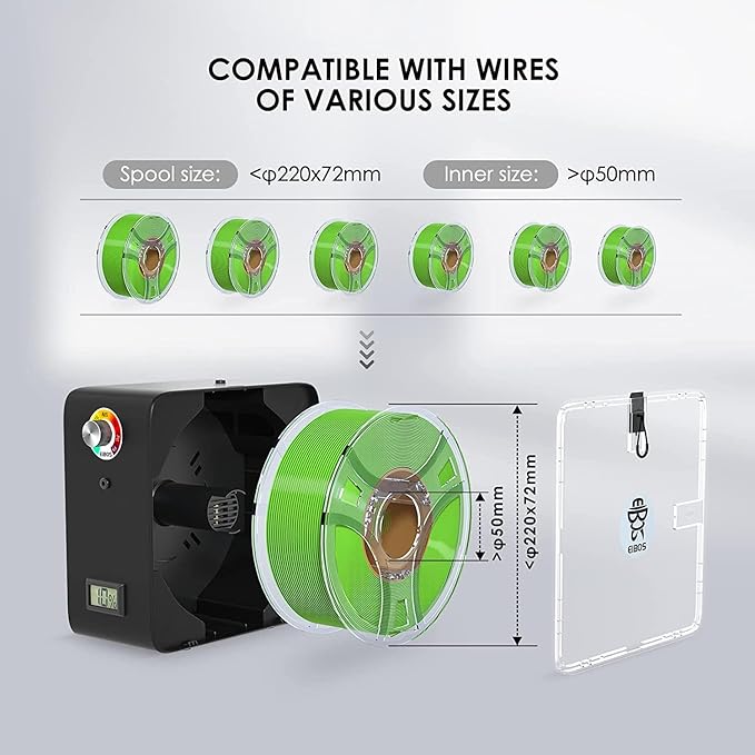 【EIBOS Official】 3D Printer Filament Dryer Easdry, 3D Printer Filament Dry Box - Image 7