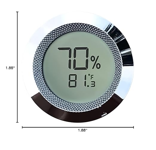 Prestige Import Group Round 2" Digital Hygrometer Thermometer - Image 5