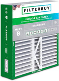 Filterbuy 20x20x5 Air Filter MERV 8 Essential Dust & Allergy Defense, Pleated by Filterbuy