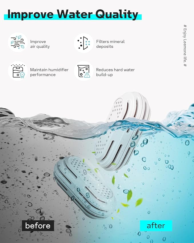 Leemone 6 Pack Humidifier Water Softener Cleaning Demineralization Cartridge - Image 4