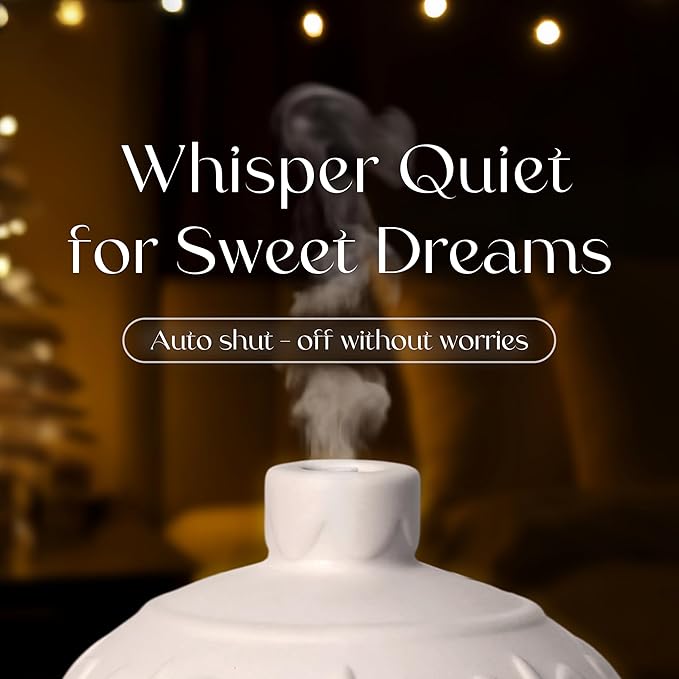 Earnest Living Christmas Ball Essential Oil Diffuser White Ceramic 100 ml - Image 4