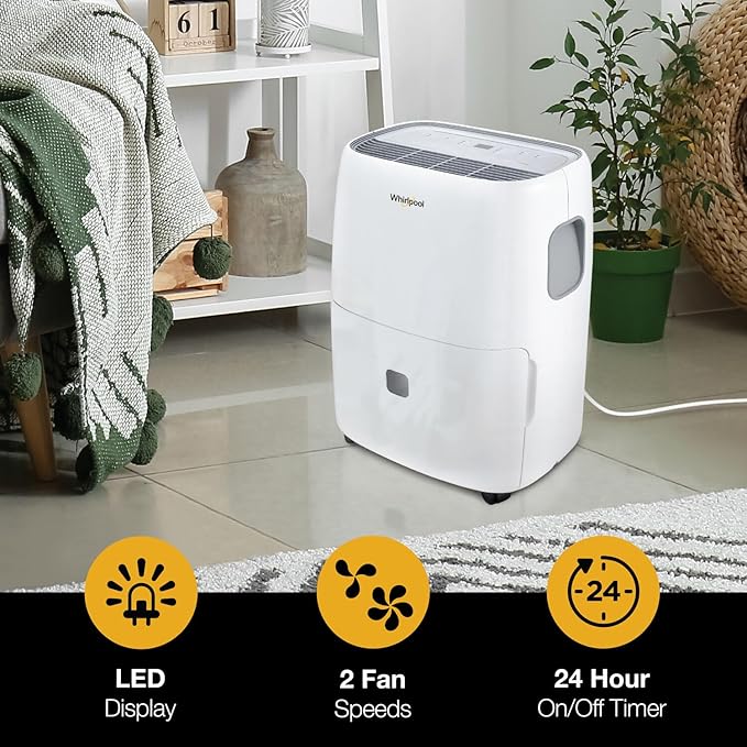 Whirlpool 50-Pint Portable Dehumidifier - Image 6