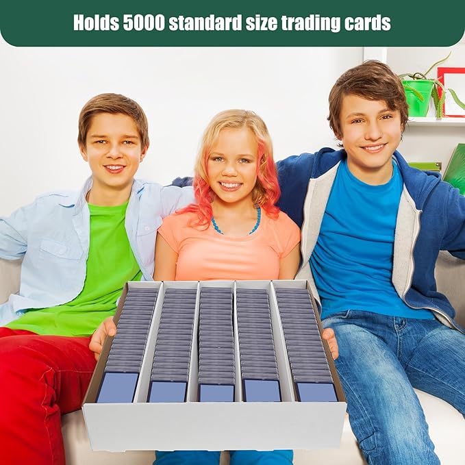 Yexiya 3 Pcs 5000 Count Card Storage Boxes - Image 7