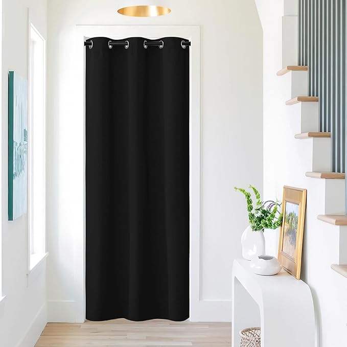 NICETOWN Door Curtain for Doorways, 80 inches Long Temporay Door Cover Portable by NICETOWN