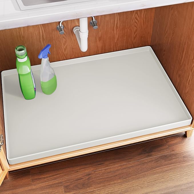 FLATO Waterproof Under Sink Mat 28" x 22" Shelf Liner by Unknown