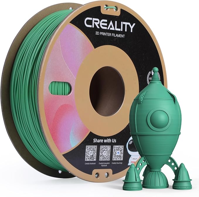 Creality PLA Matte 3D Printer Filament 1.75mm, Matte PLA 1kg Spool, Dimensional by Creality