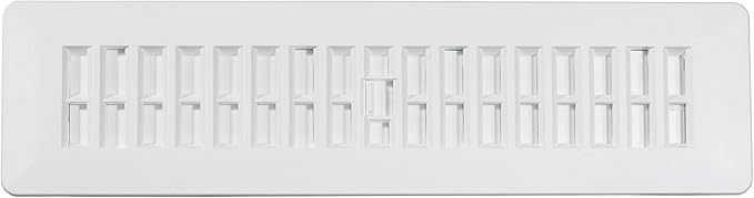 Decor Grates PL212-WH 2-Inch by 12-Inch Plastic Floor Register - Image 3