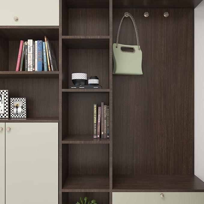 CRE8TIVE 24"x118" Thick Dark Brown Wood Peel and Stick Wallpaper Textured Dark - Image 4