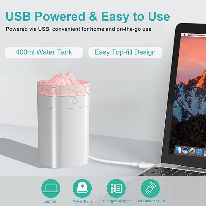 400ml Small Humidifier, Portable Mini Humidifier - Image 6