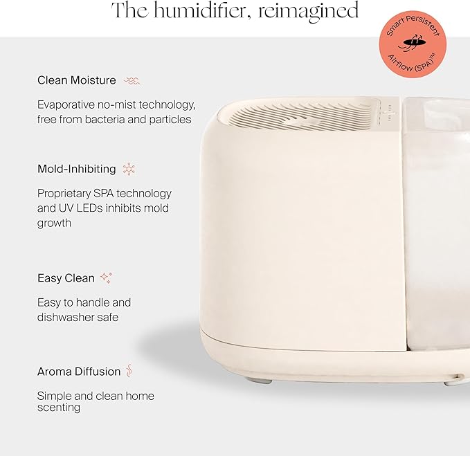 Canopy Large Room Humidifier, Large Living Space, 36HR Run Time, 5.5L Tank - Image 2