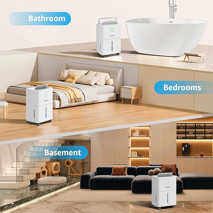 KNKA 1600 sq.ft Dehumidifier for Basement, 21 Pint Dehumidifiers for Home - Image 7