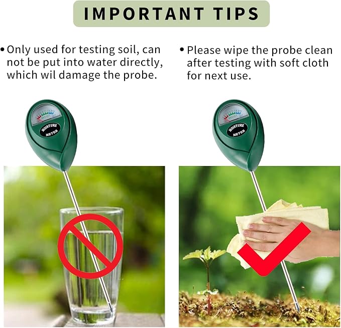 Extended Long Probe Soil Moisture Meter, 2 Pack Plant Water Meter Soil Meter - Image 6