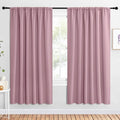 NICETOWN 2 Panels Blackout Curtains, Rod Pocket Window Curtains Room Darkning by NICETOWN