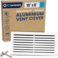 18x8 Inch Air Return Vent Cover Decorative – Premium Aluminum AC Vent Cover by LAMINAIRE