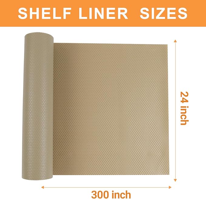 24-inch Large Shelf Liner for Cabinet: Waterproof Kitchen Cabinets Liners for - Image 8