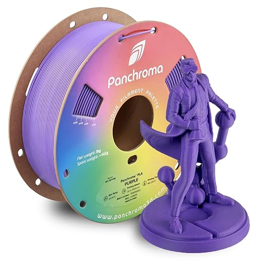 Panchroma PLA Purple 3D Printer Filament, 1kg Spool, High Speed Printing by Polymaker