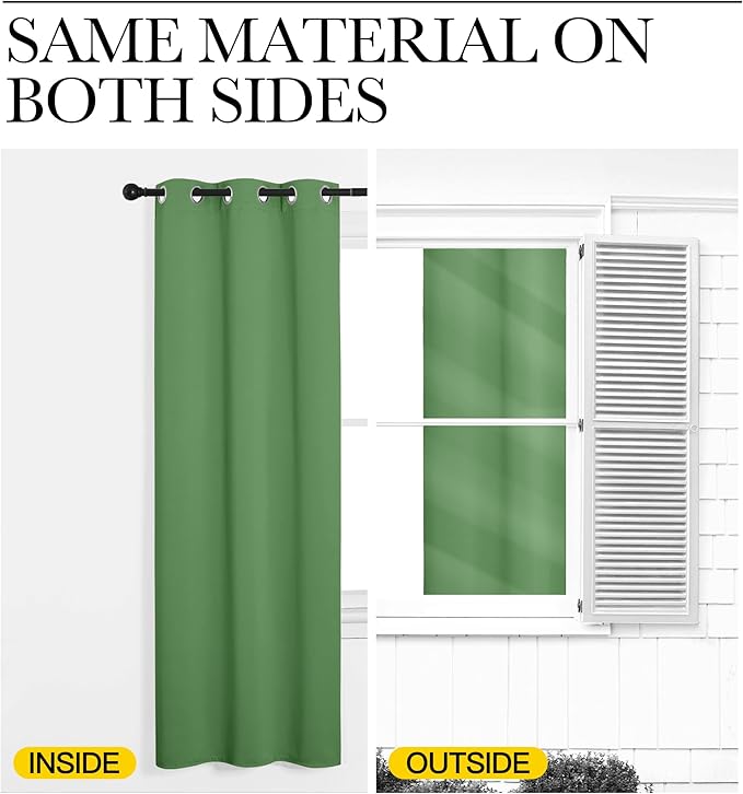 NICETOWN Sliding Door Curtains, Wide Thermal Blackout Patio Door Curtain Panel - Image 5