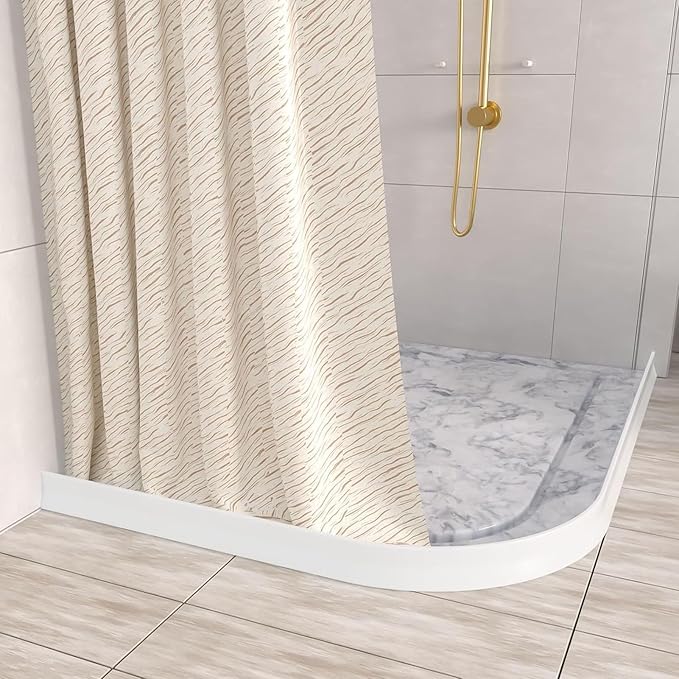3.8" High Shower Dam 39" Collapsible Shower Water Stopper, Shower Threshold - Image 8