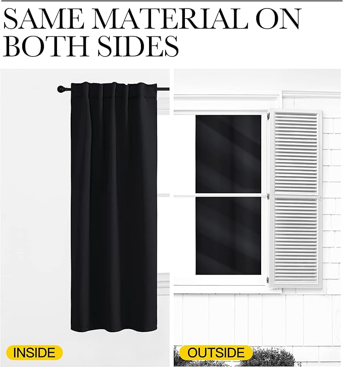 NICETOWN Halloween Blackout Curtains Window Panel Drapes - Image 6