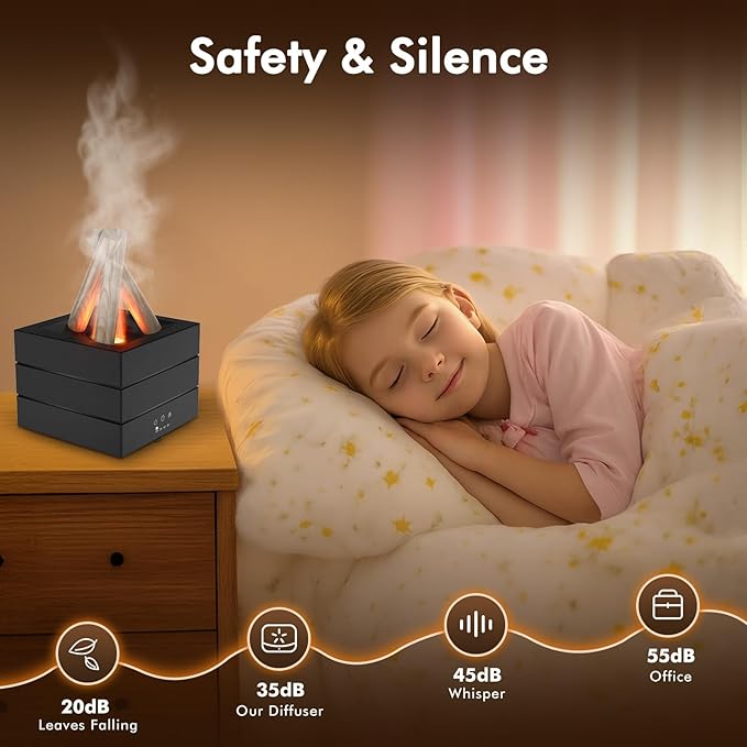 Essential Oil Diffuser, 280ML Ultrasonic Humidifier - Image 3