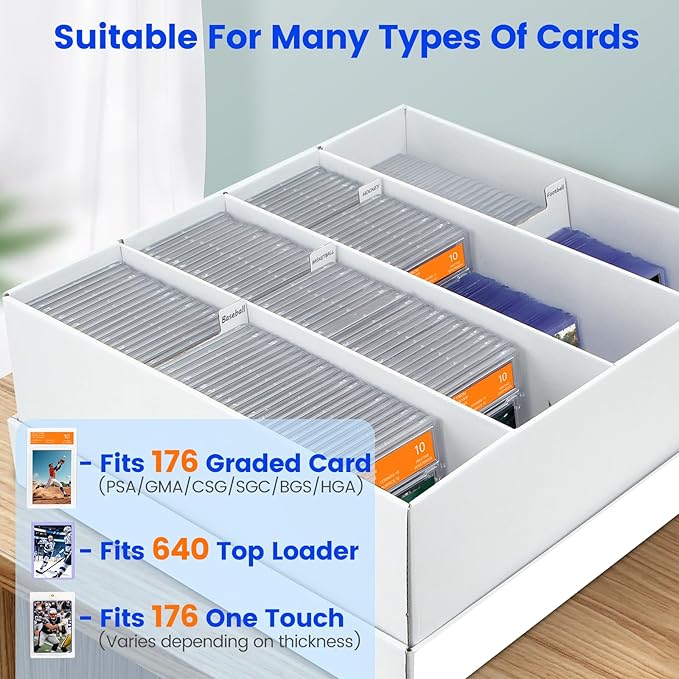 Pulchra 4 Pack Trading Graded Card Storage Box - Image 3