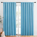 NICETOWN Living Room Curtains, Teal Blue, 1 Pair, 70 x 84-inch, Home by NICETOWN