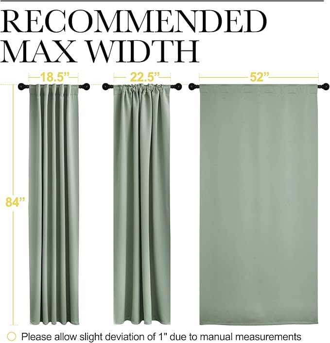 NICETOWN Living Room Blackout Draperies - Image 7