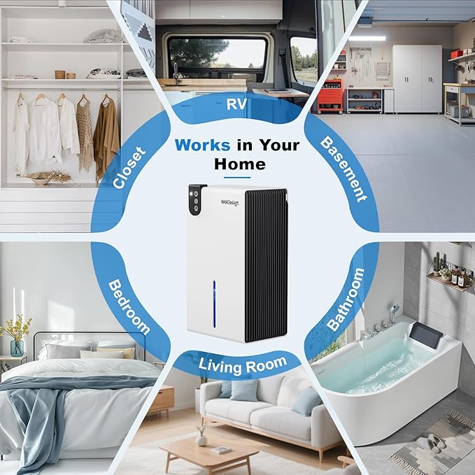 Dehumidifier for Home Small Dehumidifiers for Basement, Auto Shut-Off, Sleep - Image 8