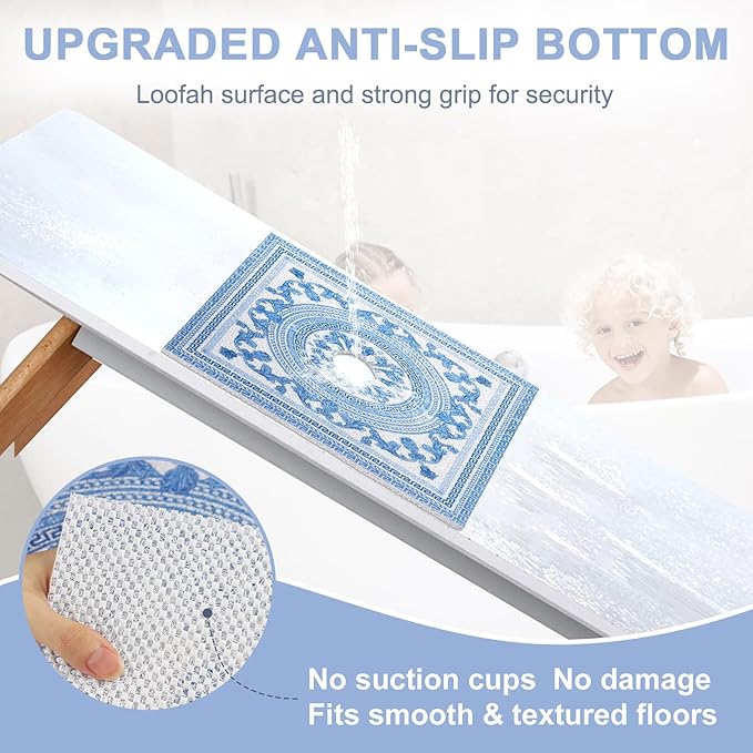 Square Shower Mat Non Slip: 32x32 Inch Extra Large Shower Mats - Image 4