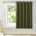 NICETOWN Bedroom Window Blackout Curtain Panel, Olive Green, 1 Panel, 70 x 63 by NICETOWN