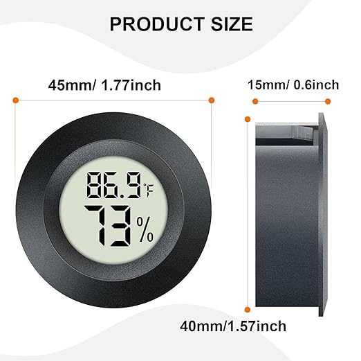4 Pack Hygrometer Thermometer Digital Humidity Meter Indoor/Outdoor Humidity - Image 2