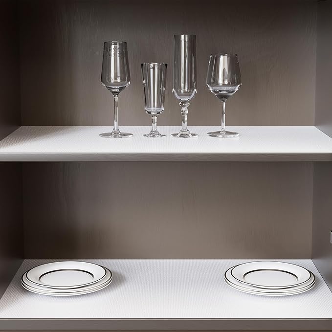 Shelf Liner for Kitchen Cabinets Non-Adhesive Non-Slip Drawer Liners for Dresser - Image 6