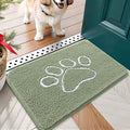 OLANLY Dog Door Mat for Muddy Paws 24x16, Paw Print Design, Absorbs Moisture by OLANLY