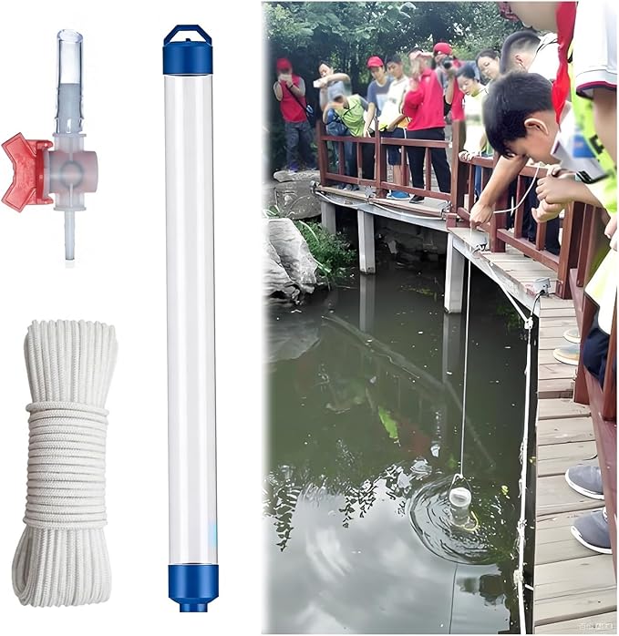 Lake Water Sample Collector 250 500 1000ml, PVC Water Sampling Device by Unknown