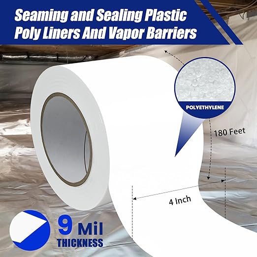 8 Roll, PE 9 mm Polyethylene Tape, - Image 2
