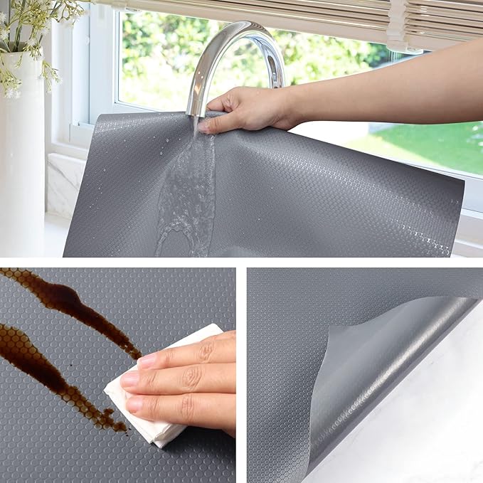 Shelf Liners for Kitchen Cabinets Refrigerator Liners Waterproof & Oil-Proof - Image 5