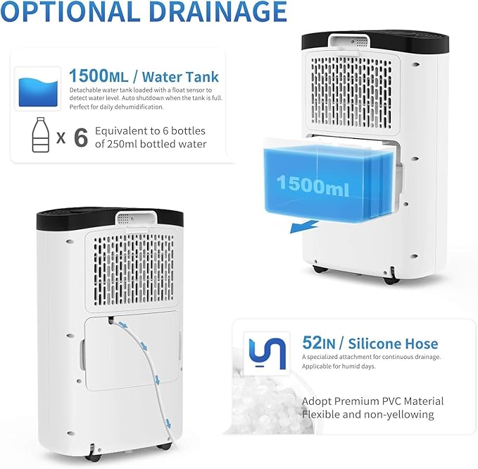 AIRPLUS 1, 500 Sq. Ft Dehumidifier - Image 6