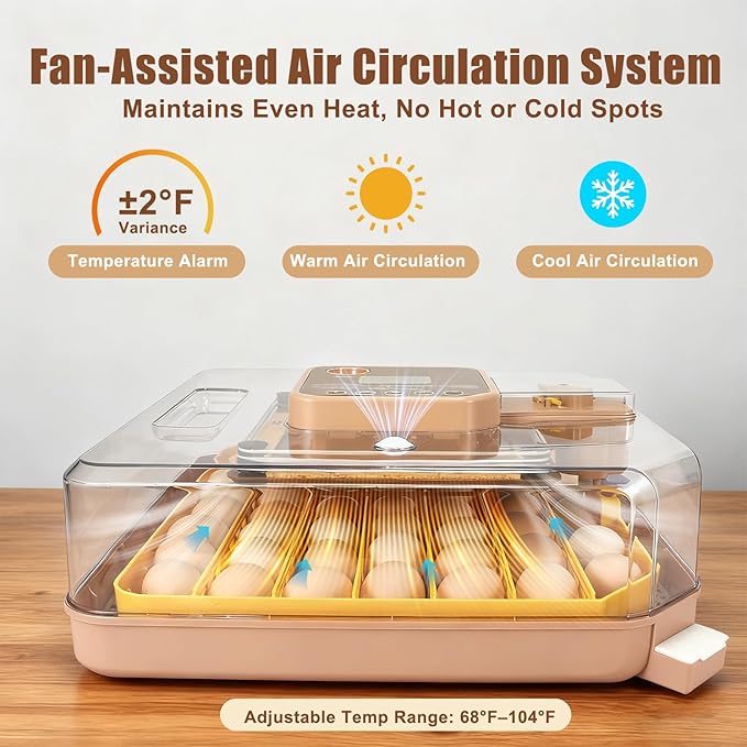 Master 48 Egg Incubator for Breeders, Fully Automated, Accurate Humidity & Temp - Image 6