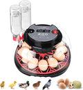 12-Egg Incubator, Automatic Egg Turning Function, Humidity Control, External by Mengduxd