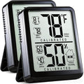 Antonki 2-Pack Room Thermometer, Digital Small Hygrometer Indoor Thermometer by Antonki