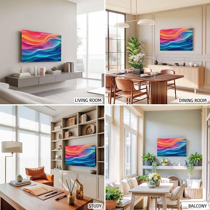 Modern Abstract Water Ripple Ombre Indoor TV Cover, Elastic TV Screen Protector - Image 5