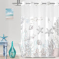 Extra Long No Hook Shower Curtain by TWLSNCD